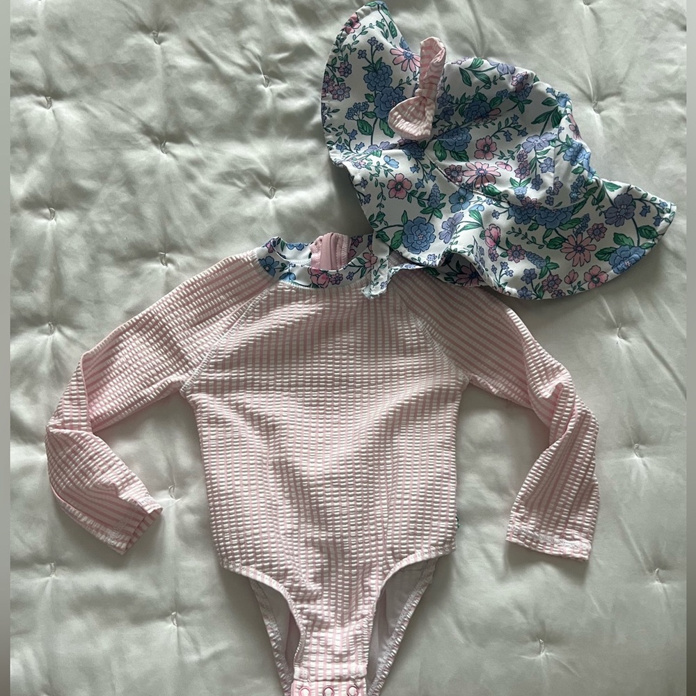 Tommy Bahama swim suit and hat